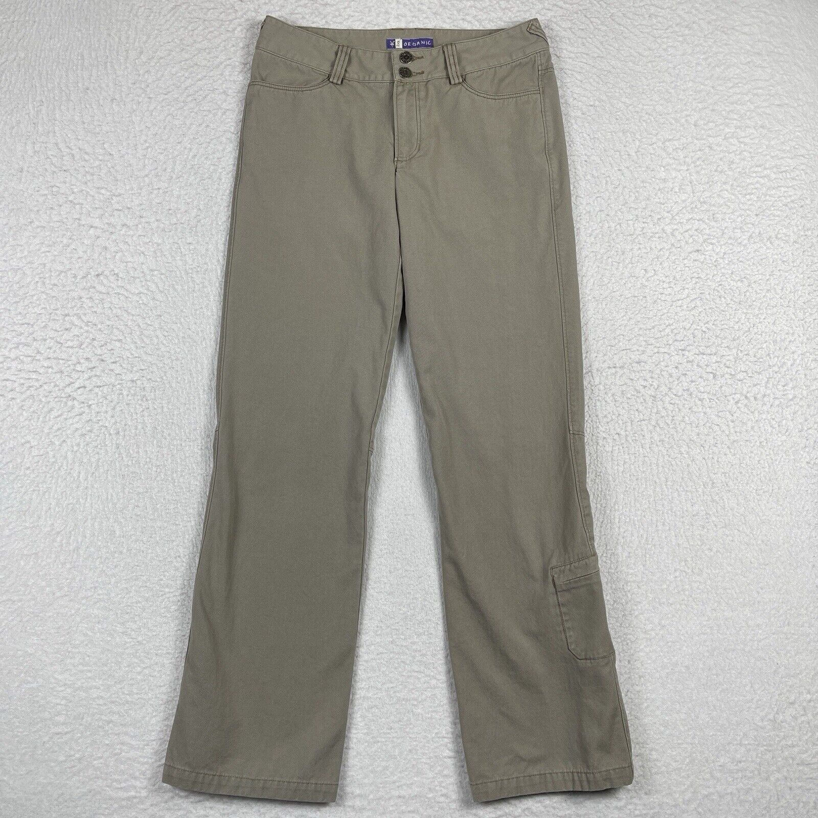 Ibex Pants Womens 2 Beige Organic Cotton Casual Outdoors Gorpcore Hike Granola